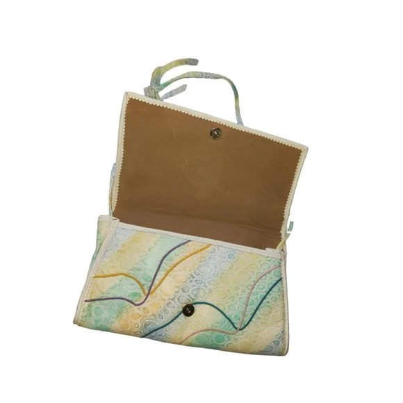 Vintage Carlo Fiori Clutch Handbag Purse Crossbody Shoulderbag - Picture 7 of 8